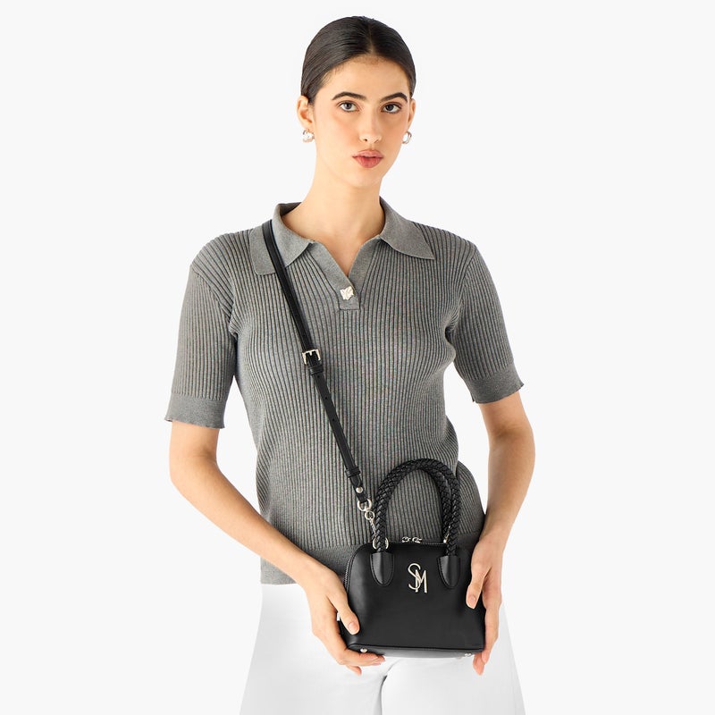 STEVE MADDEN حقيبة كتف سوداء للنساء - Image 2